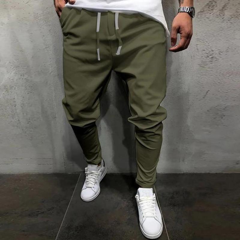 Pantalon court uni pour homme avec bande élastique