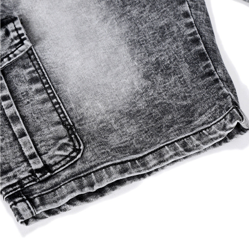 Short en jean à poches pour homme