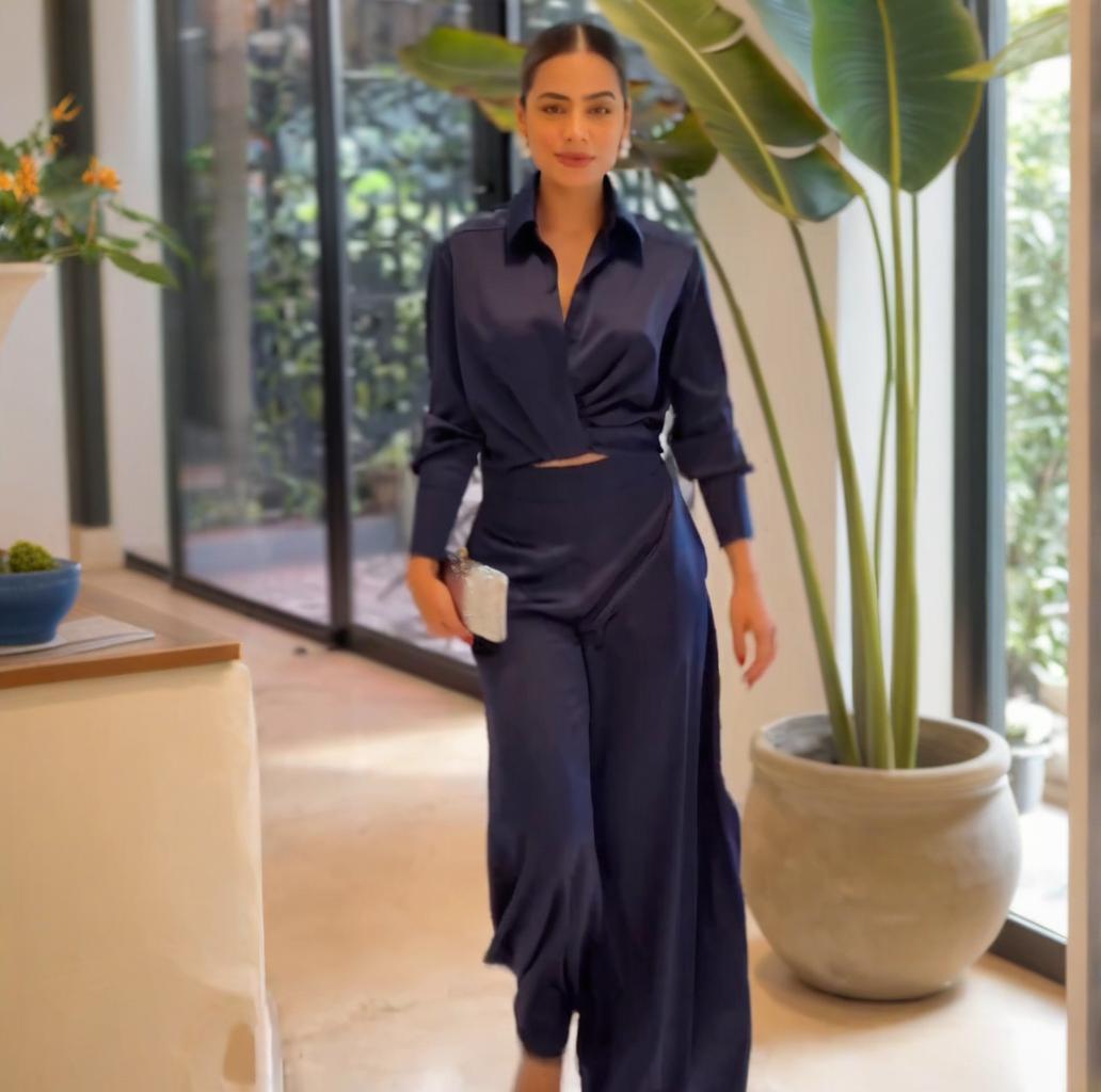 Ensemble haut ample et pantalon large pour femme