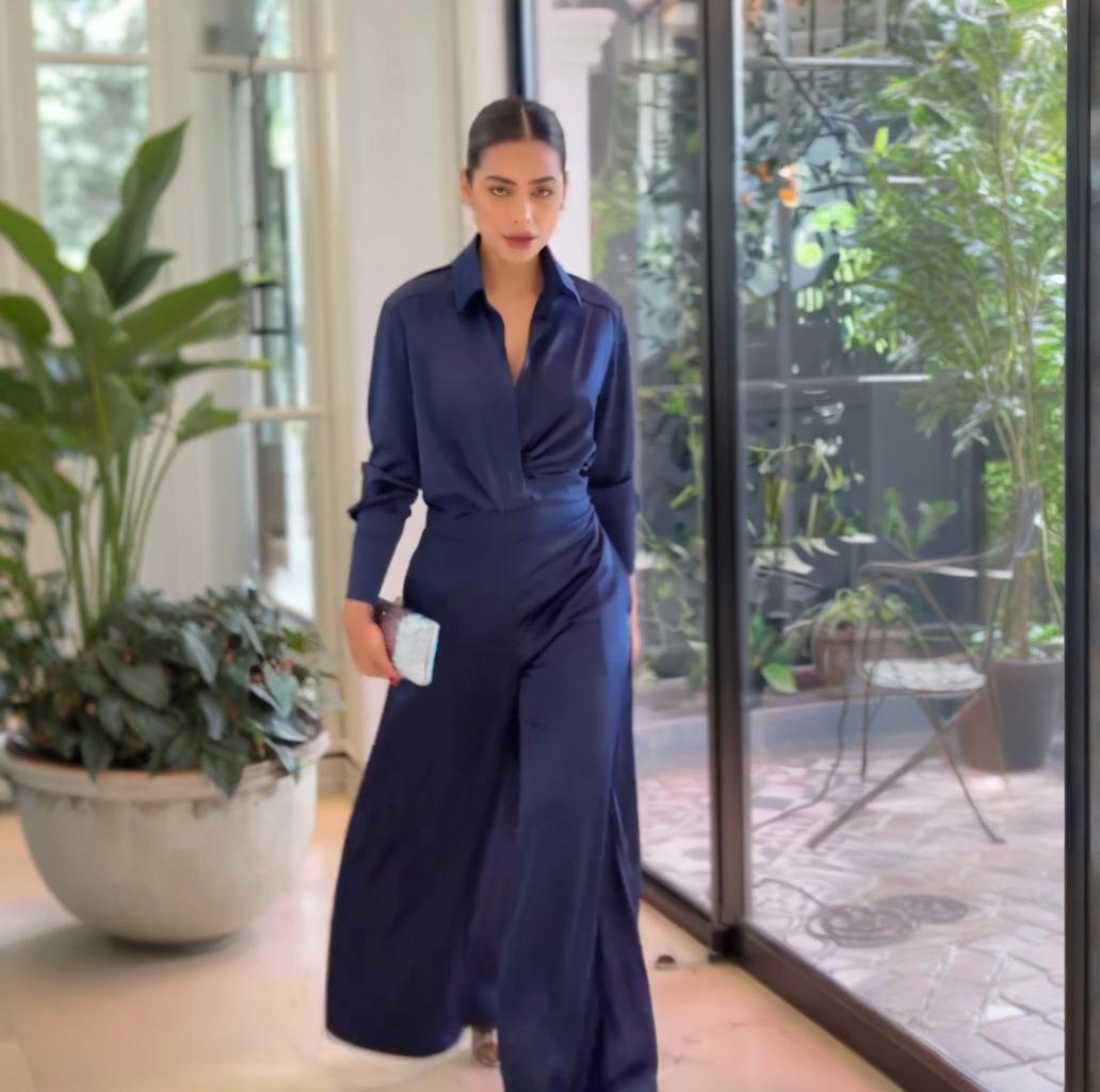 Ensemble haut ample et pantalon large pour femme