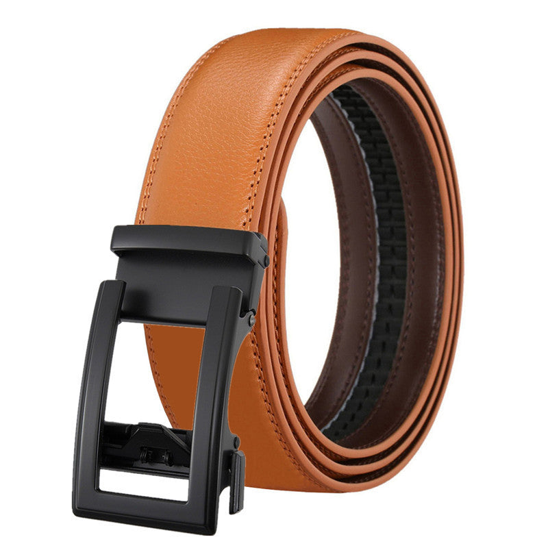 Ceinture en cuir pour homme avec boucle automatique