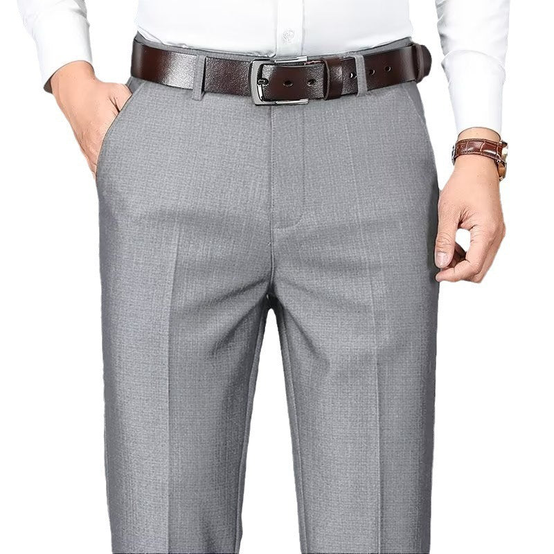 Pantalon de costume d'affaires pour homme, pantalon décontracté drapé