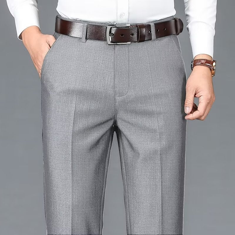 Pantalon de costume d'affaires pour homme, pantalon décontracté drapé