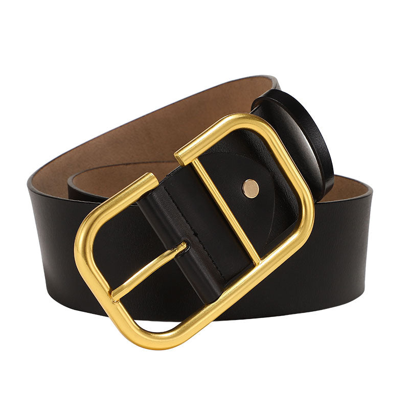 Ceinture large en cuir pour femme