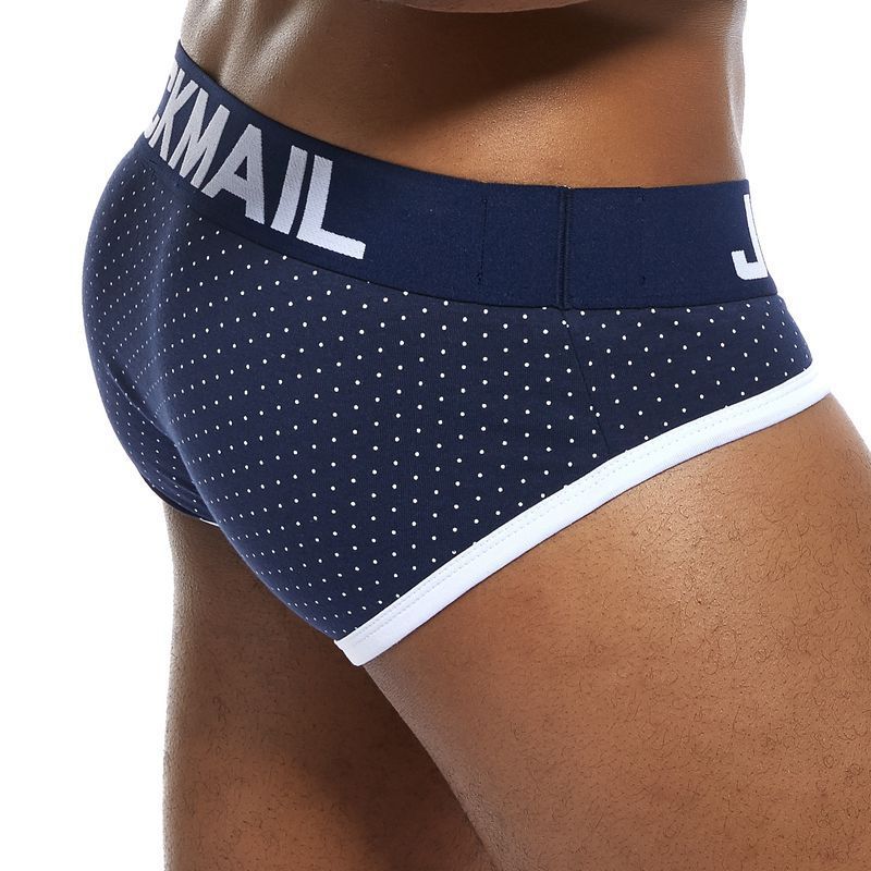 Slip pour homme en pur coton à pois absorbant la transpiration
